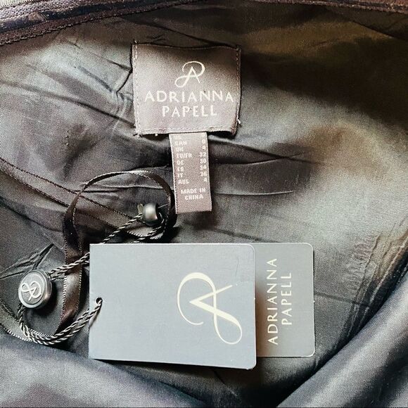 ADRIANNA PAPELL ONE SHOULDER  MIDI DRESS size 0 - Picture 8 of 13